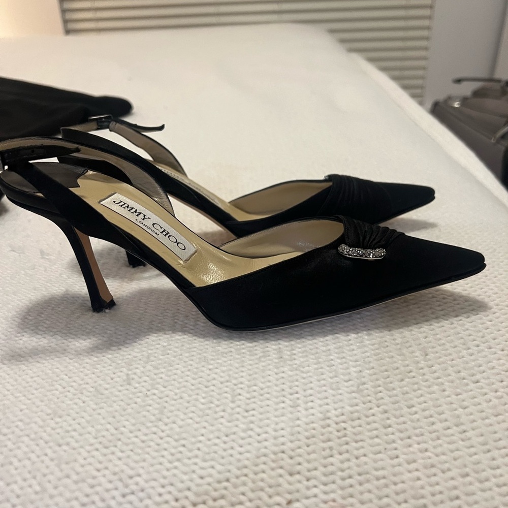 Jimmy Choo Black Heels with Embellishment - Picture 2 of 5